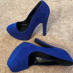 Charlotte Russe navy blue high heels. Barely worn